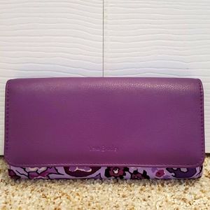 Vera Bradley Lilac Paisley Audrey Wallet